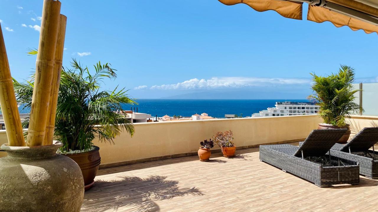 Penthouse Apartment Zentral Und Ruhig Gelegen Puerto de Santiago  Luaran gambar